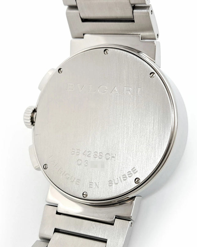 Preloved Authentic Bvlgari Bvlgari Bvlgari Chronograph BB42SSCH Automatic Stainless Steel Men's