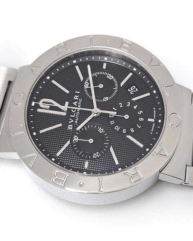 Preloved Authentic Bvlgari Bvlgari Bvlgari Chronograph BB42SSCH Automatic Stainless Steel Men's