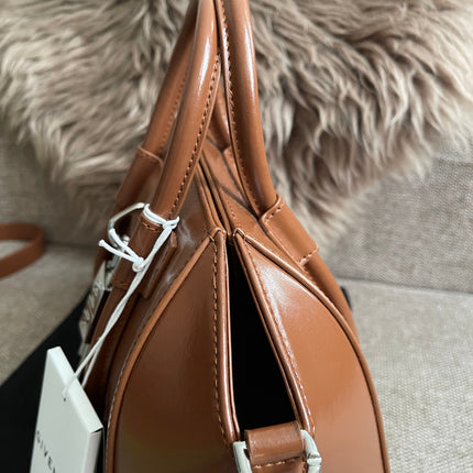 Preloved Authentic Givenchy Antigona Lock Mini — Caramel Smooth Leather