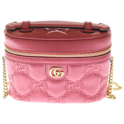 Preloved Authentic GUCCI GG Matelasse Mini Top Handle Shoulder Bag in Pink Leather