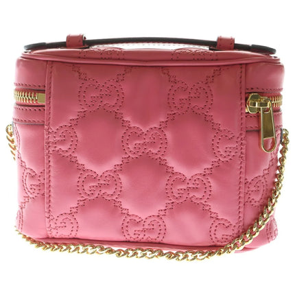 Preloved Authentic GUCCI GG Matelasse Mini Top Handle Shoulder Bag in Pink Leather