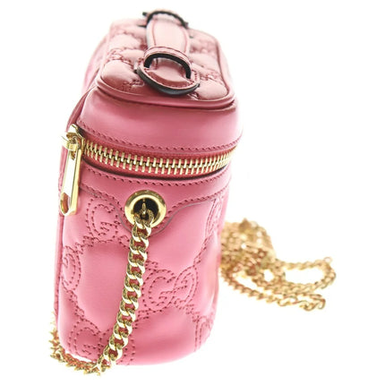 Preloved Authentic GUCCI GG Matelasse Mini Top Handle Shoulder Bag in Pink Leather