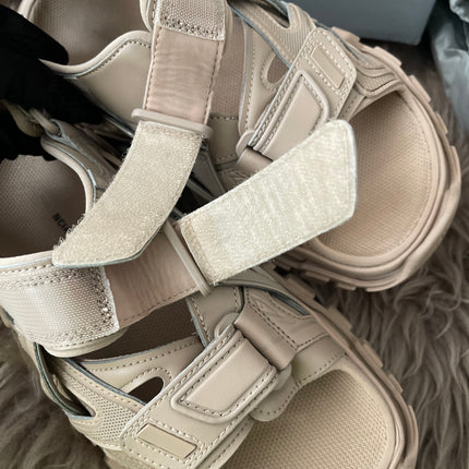 Preloved Authentic Balenciaga Track sandals in beige