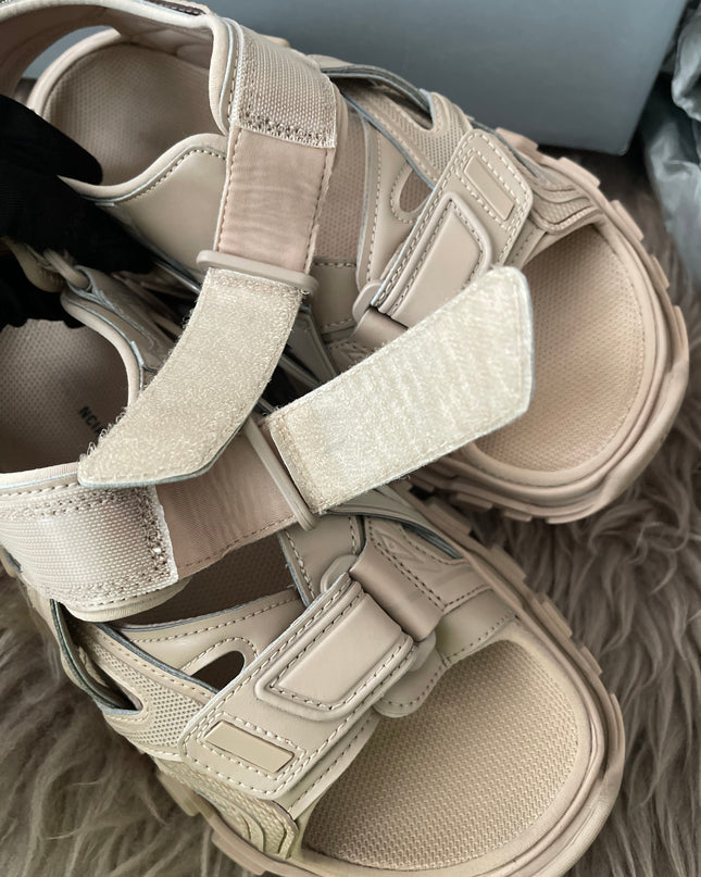 Preloved Authentic Balenciaga Track sandals in beige