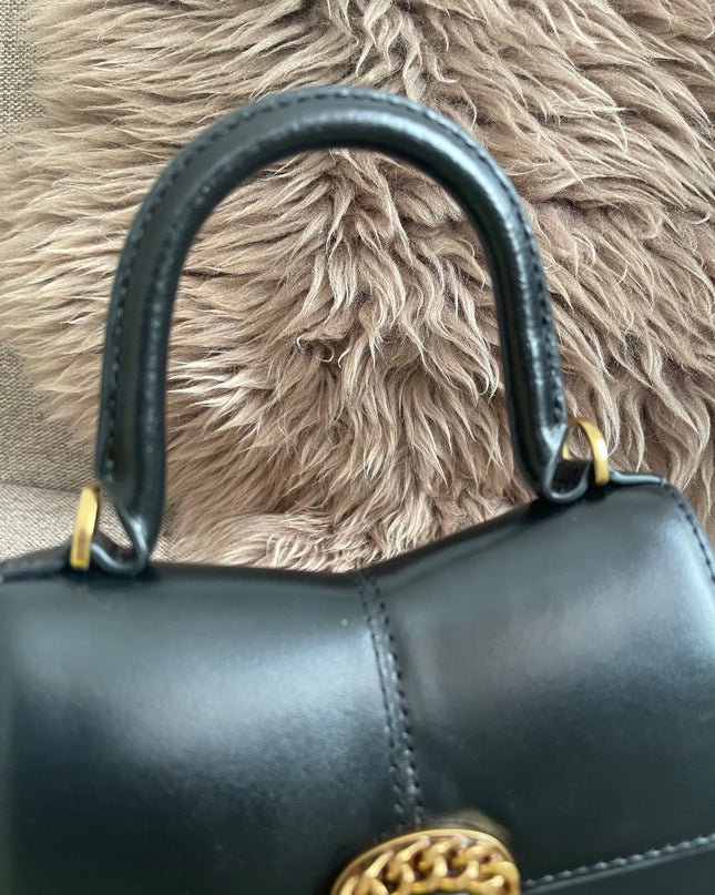 Preloved Authentic Marc Jacobs The St. Marc Top Handle Bag in Black — Brand New