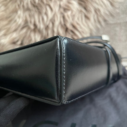 Preloved Authentic Givenchy Cut-Out Mini Crossbody Bag — Black Smooth Leather