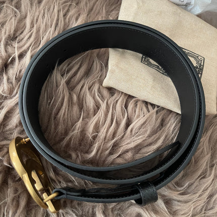 Preloved Authentic Unused GG Marmont wide belt 95cm