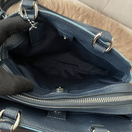 Authentic Preloved Coach Mini Lillie Carryall (Denim Multi)
