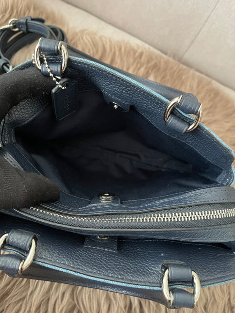 Authentic Preloved Coach Mini Lillie Carryall (Denim Multi)