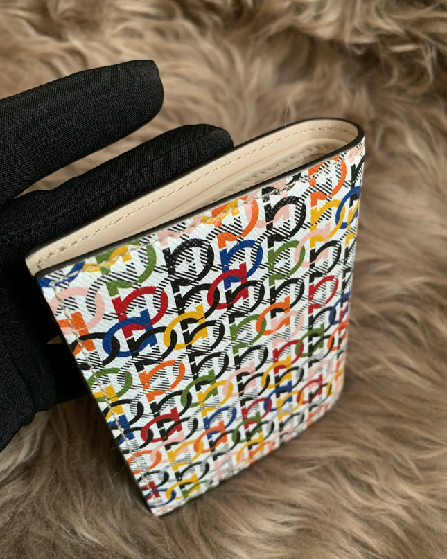 Salvatore Ferragamo Gancini Multicolor Small Wallet