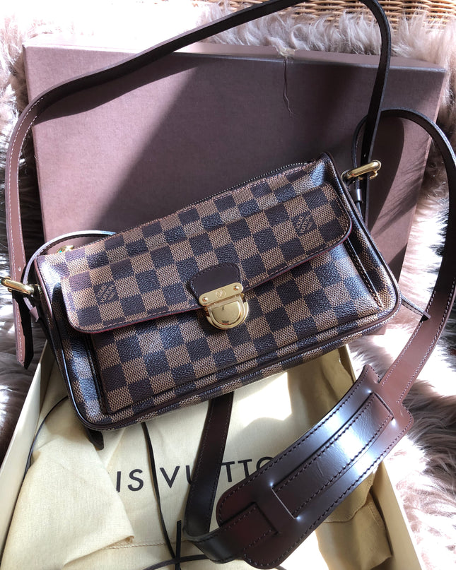 Preloved Louis Vuitton Brown Damier Ebene  Ravello GM
