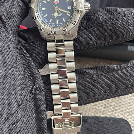 Preloved Authentic TAG Heuer Professional 200m Ladies Watch — Stainless Steel, Blue Dial