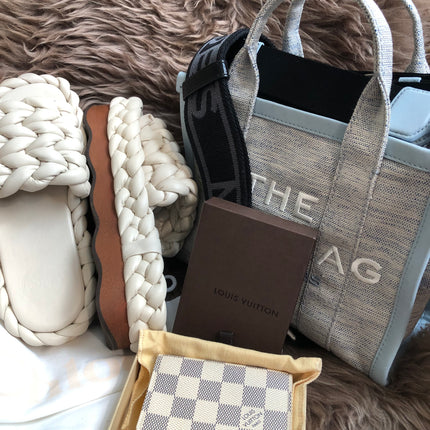 Louis Vuitton Pre-Owned Damier Azur Card Holder