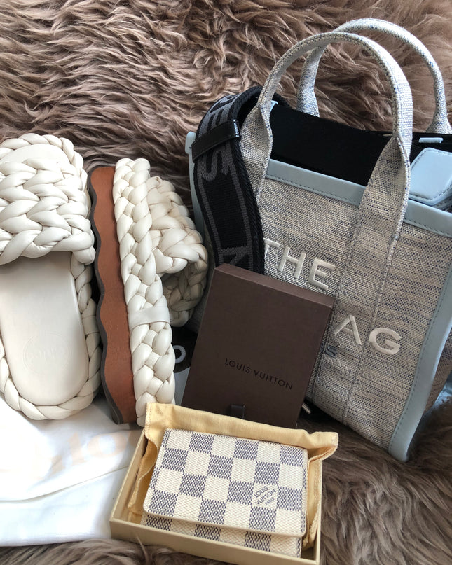 Louis Vuitton Pre-Owned Damier Azur Card Holder