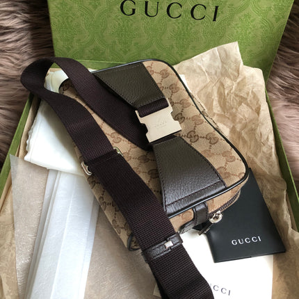 Preloved Gucci Waist Belt Bag GG Canvas