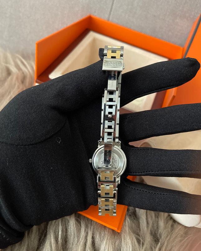 Preloved Authentic Hermès Clipper Watch 2 tone