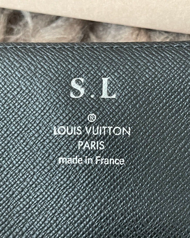 Preloved Authentic Rank A- Louis Vuitton Damier Graphite long wallet with removable insert