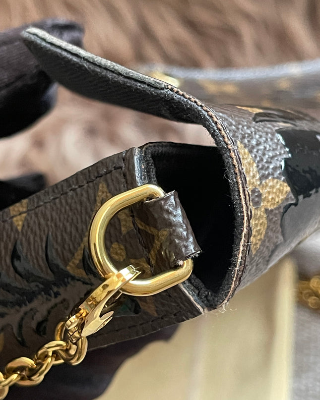 Preloved Authentic LV Félicie Pochette – Limited Edition Floral Jacquard Canvas