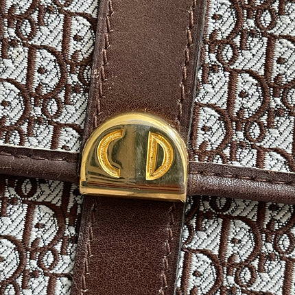 Preloved Authentic Christian Dior Trotter long wallet in brown logo monogram canvas