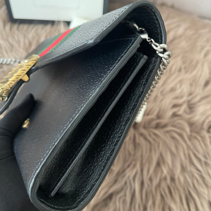 Preloved Authentic Gucci Dionysus Web Chain Wallet Leather Small crossbody bag