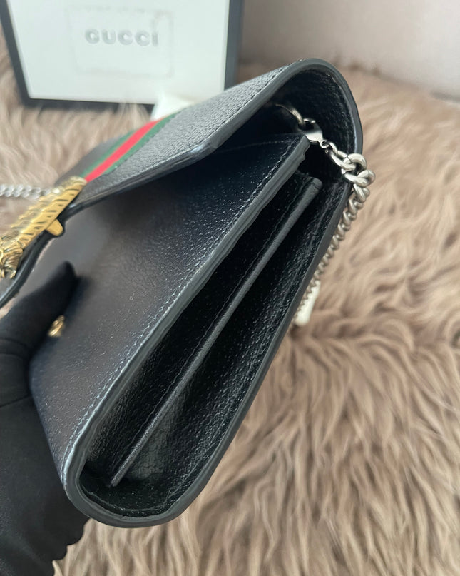 Preloved Authentic Gucci Dionysus Web Chain Wallet Leather Small crossbody bag