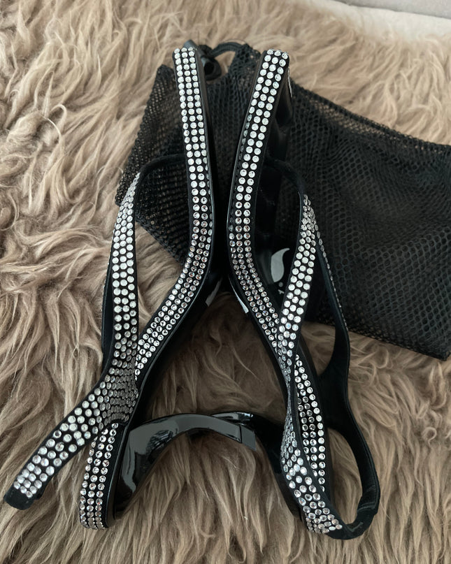 Preloved Authentic GIABORGHINI Rosie 13 70mm thong sandals SZ 35