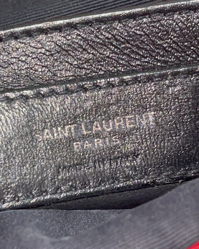 Preloved Authentic Saint Laurent Niki Baby Shoulder Bag — Red