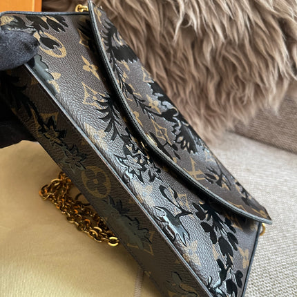 Preloved Authentic LV Félicie Pochette – Limited Edition Floral Jacquard Canvas