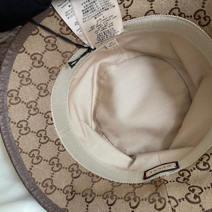 UNUSED GUCCI GG CANVAS BUCKET HAT