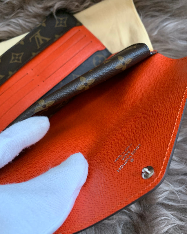Louis Vuitton Monogram Orange Marie-Lou Wallet