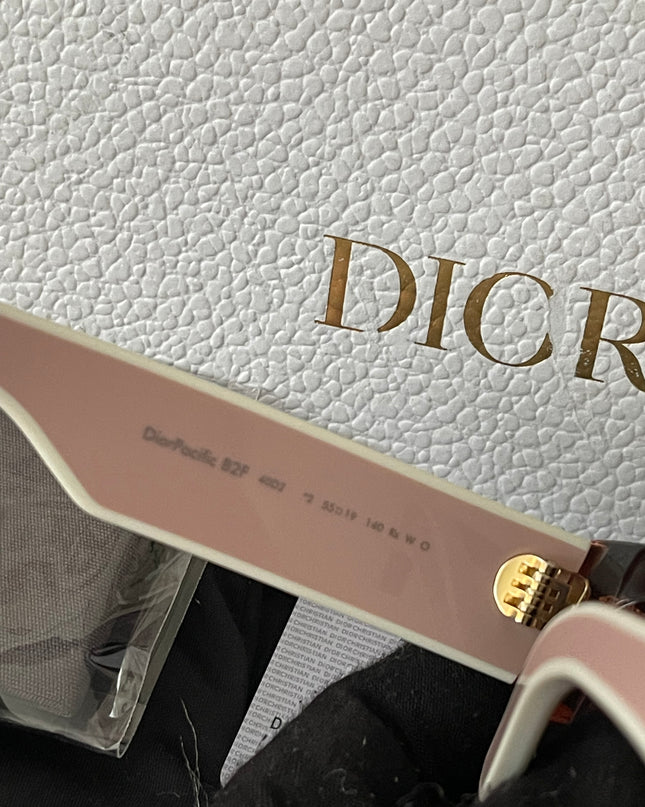 PRELOVED AUTHENTIC DiorPacific B2I Transparent Pink Butterfly Sunglasses