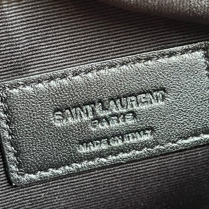 Preloved Authentic Saint Laurent Pouch Avenue Black Python Chain Bag