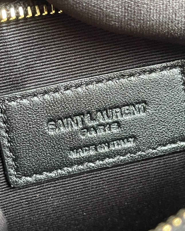 Preloved Authentic Saint Laurent Pouch Avenue Black Python Chain Bag