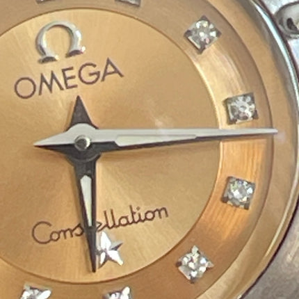 Preloved Authentic Omega Constellation Mini Cindy Crawford Orange Dial Ladies Watch