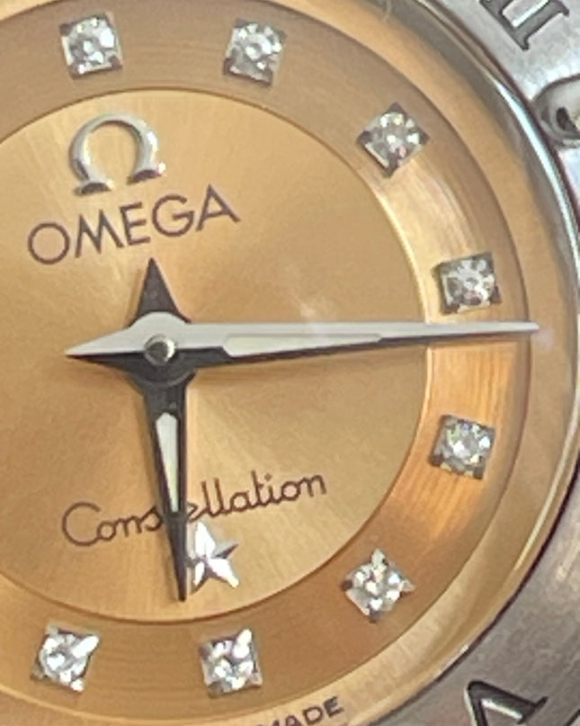 Preloved Authentic Omega Constellation Mini Cindy Crawford Orange Dial Ladies Watch