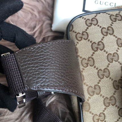 Preloved Gucci Waist Belt Bag GG Canvas
