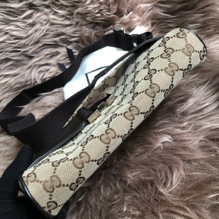 Preloved Gucci Waist Belt Bag GG Canvas