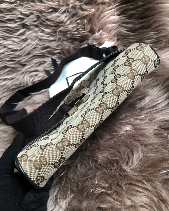 Preloved Gucci Waist Belt Bag GG Canvas