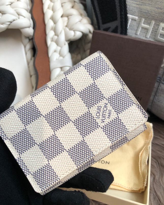 Louis Vuitton Pre-Owned Damier Azur Card Holder