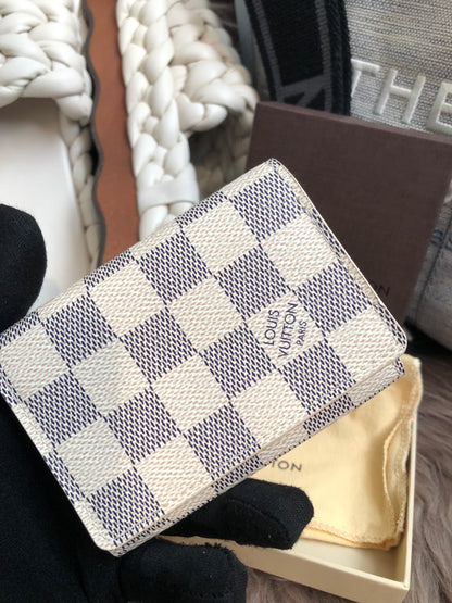 Louis Vuitton Pre-Owned Damier Azur Card Holder