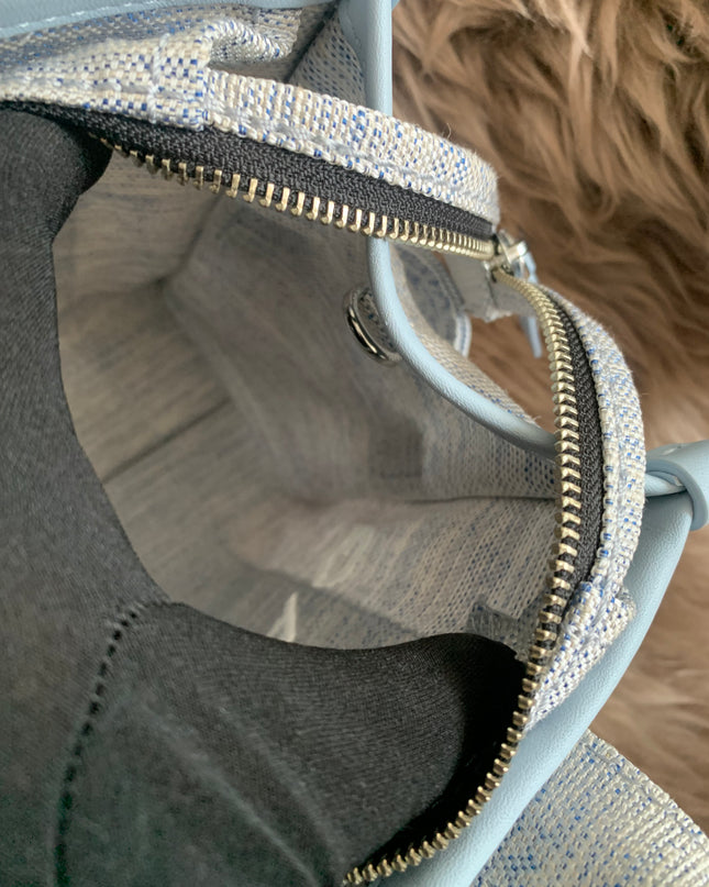 MARC JACOBS 
Canvas Small Summer Tote Bag Blue