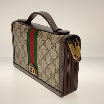 Preloved Authentic Rank A Gucci Ophidia GG travel case