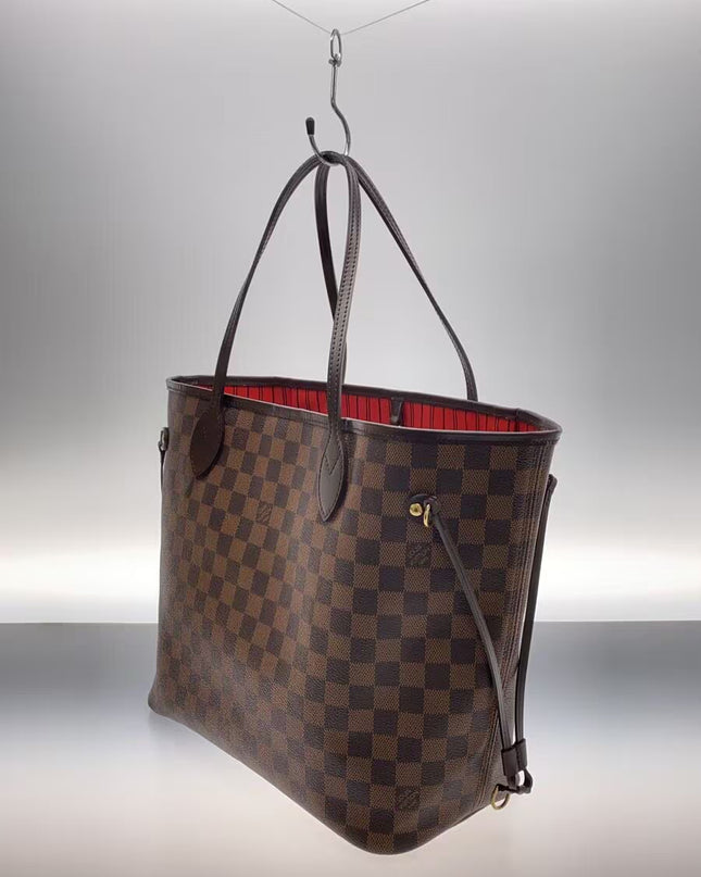 Preloved Authentic LOUIS VUITTON 2) Neverfull MM_Damier Ebene