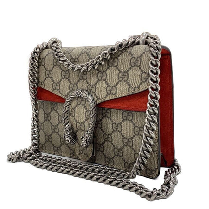 Preloved Authentic Gucci Red/Beige GG Supreme Mini Dionysus