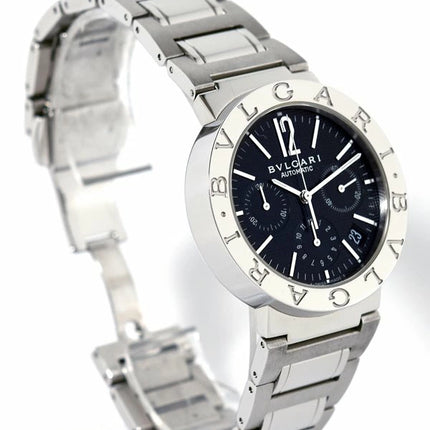 Preloved Authentic Rank A ★Box and warranty included! Excellent condition! BVLGARI Bvlgari Bvlgari BB38SSCH BB38BSSDCH Chronograph Automatic Men's Watch★