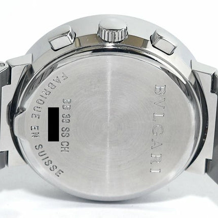 Preloved Authentic Rank A ★Box and warranty included! Excellent condition! BVLGARI Bvlgari Bvlgari BB38SSCH BB38BSSDCH Chronograph Automatic Men's Watch★