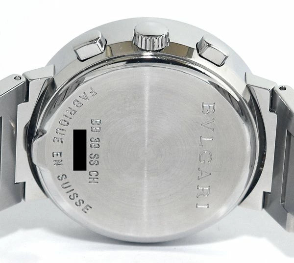 Preloved Authentic Rank A ★Box and warranty included! Excellent condition! BVLGARI Bvlgari Bvlgari BB38SSCH BB38BSSDCH Chronograph Automatic Men's Watch★
