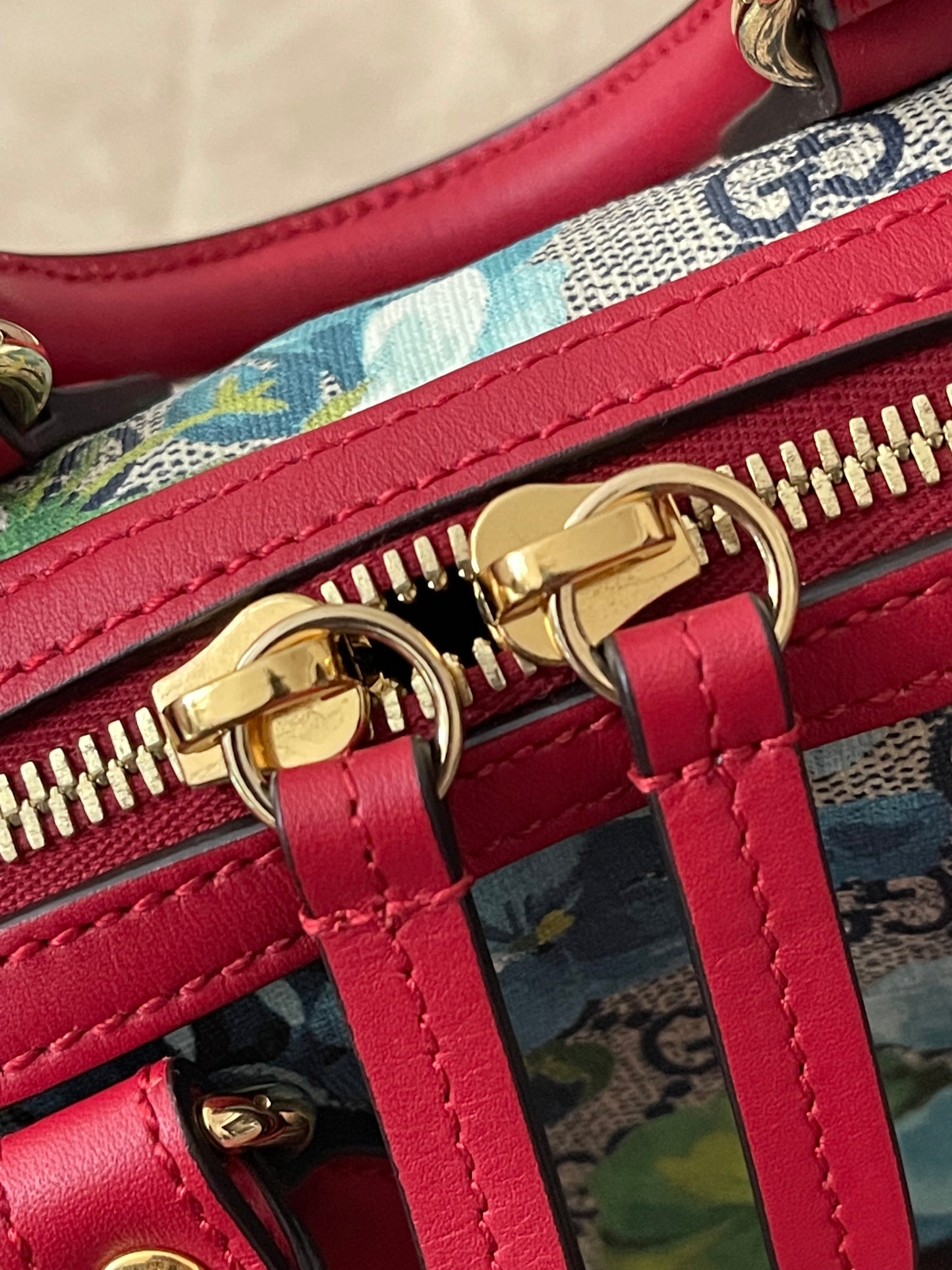 Preloved Authentic Gucci GG Blooms Mini Boston Bag