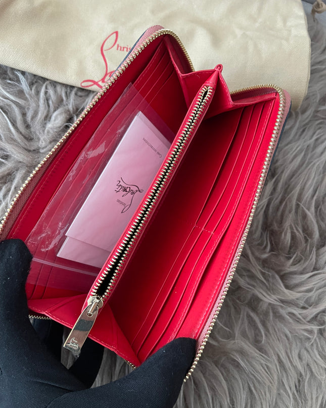 Preloved Authentic Christian Louboutin Panettone zip-around long wallet