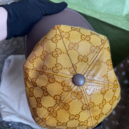 UNUSED Gucci x Adidas GG Monogram Baseball Hat